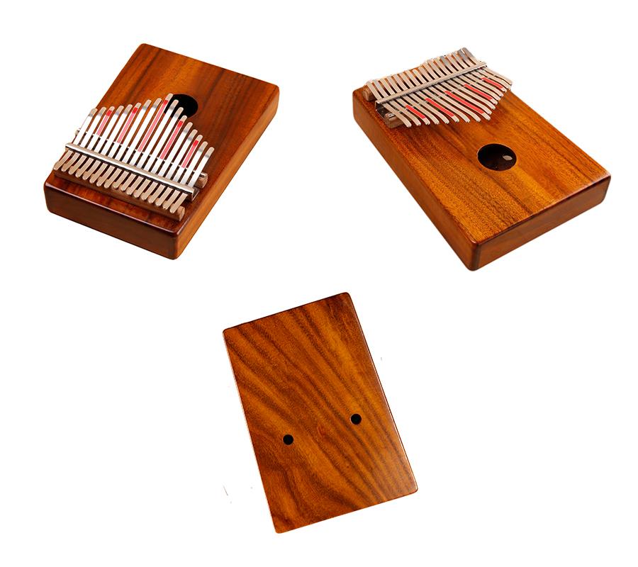 کوا لکڑی 17 نوٹ کالمبا انگوٹھے پیانو Koa Wood 17 Note Kalimba Thumb Piano