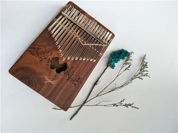 Butterfly Koa Wood 17 Key Kalimba Instrument