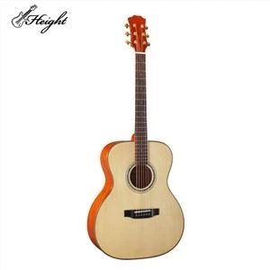 OM سالڈ ٹاپ اورنج A Okoume Wood Guitar